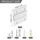 4 Pair French Cleat Picture Hanger  2 Inch Heavy Duty Aluminum Z Bar Clip