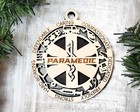Custom Wood First Responder Paramedic Christmas Ornaments  