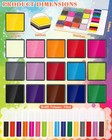 16 Colors Ink Pad Set For Stamps 1 58 professional Craft Ink Pads For Paper Wood