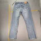 Vtg Levis 501 Jeans Mens Blue Light Wash Straight Altered Hem Fits 29x31