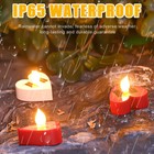 Solar Tea Lights Outdoor Flameless Led Candle Lights For Party Garden Home Decor