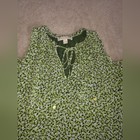 Michael Kors Green Floral Off Shoulder Sz Small