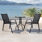 3 Piece Patio Bistro Set  Outdoor Dining Furniture Set With 2 Chairs   Table