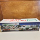 1991 Hess Toy Truck And Racer With Friction Motor New In Box Nos