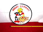 Vintage 11 3 4 In Reddy Kilowatt Adv  Sign Metal Liquidating  Collection -s104 B