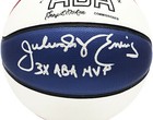 Julius Dr  J Erving Autographed Aba Basketball 76ers 3x Aba Mvp Beckett 230289