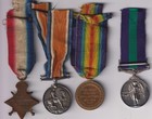 British W York Regiment Wwi Medals Named And Sons General Service Palestine 1945