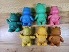 Vtg Care Bears Lot Of 7 Poseable Figures Birthday Love A Lot 1983 Kenner Pvc