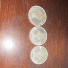 Canadian Silver Dollar 1964 Coins Lot Of 3 Featuring Queen Elizabeth Ii