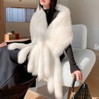 Women s Whole Pelt Real Fox Fur Shawl Cape Wrap Warm Collar Neck Scarf Warmer