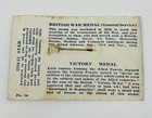 Ww1 British Mini 3 Medal Ribbon Bar On Card 1914-15 Star General Service Victory