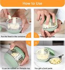Hand Powered Vegetable Fruits Mincer Chopper  Multi-use  Included Peeler roller