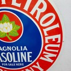 Magnolia Petroleum Gasoline Co   Porcelain Enamel Sign  30 X 30 Inches 1 Sided