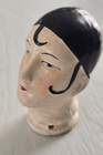 Vtgantique Art Deco Pierrot Clown Head Pin Cushion Half Doll-germany  1962