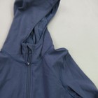 Ivivva Girls Size 14 Blue Full Zip Hooded Activewear Jacket Thumbholes Nylon