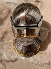 Medieval Knight Helmet Steel Visor Armor Gothic Close Helmet Larp Cosplay
