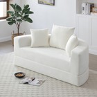 Convertible Sofa Bed  Queen Size Futon W  Corduroy Cover  No Assembly  Folding