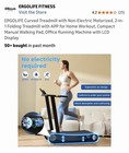 Ergolife Curved Treadmill W Non Electric 2 In 1 Folding Treadmill