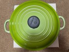 Le Creuset Shallow Casserole Braiser 26cm 2l 2 5 Qt Kiwi Green Cast Iron
