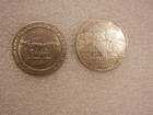 2  Vintage Las Vegas Metal  1  Gaming Tokens  stardust   Westward Ho 