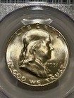 1951 S Franklin Silver Half Dollar Pcgs Ms64 Better Date Franklin