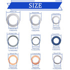 150pcs Oil Drain Plug Gasket Assortment oil Crush Washer Seals Kit automotive Cr