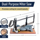 Compact Miter Box And Saw Set 600mm  Precision Angle Cutting