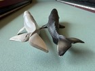 Lot Of 2 Humpback   Beluga Whale Figure Sea Ocean Wildlife Large Fish Toys
