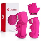 Lascoota Kids Knee Pads And Elbow Pads Set  Protective Gloves  Elbow   Knee Pads