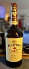1950s One Gallon Seagram s 7 Whiskey Glass Bottle Paper Label 19  Tall Vintage