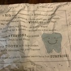 Mud Pie tooth Fairy Pillowcase standard Size white Neutrals light Blue Highlight