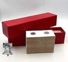 100 Assorted 2x2 Coin Holder Flip Mylar Cardboard   Red Storage Box Case 9x2x2