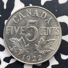 1922 Canada 5 Cents Lot c2635 Nice 