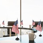  100 Pcs Mini Flag Stand Black Small Flag Base Table Flag Stand Base Mini Flag 