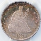 1876 20c Proof Seated Liberty 20 Cent Piece Pr66 Pcgs 82129623