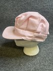 Vintage Kids Pink Railroad Conductor Engineer Train Snapback Cap Hat Made In Usa