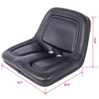 Mower Tractor Seat With Slide Fit John Deere Kubota Allis-chalmers Bobcat