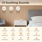 White Noise Sound Machine  21 Soothing Sounds 32 Volume Timer For Home Travel