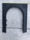 Fireplace Surround Antique Vintage 1800s Cast Iron Victorian Art Deco  2 Pieces 