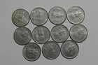India 1 Rupee - 11 Coins Collection B49  1434