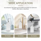 Soap Dispenser Clear Glass Soap Dispenser With Pump 16 Oz Refillable Liquid8161