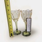 Cupcakes And Cashmere Tulip Glass Tea Light Candle Holder Set Yellow
