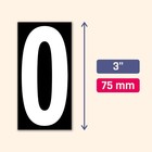 3 Inch  Vinyl Numbers Stickers  Stick On 3 X 1 5 Inches  White
