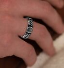 New Mens 925 Sterling Silver 6mm Celtic Masonic Master Mason Ring Band 