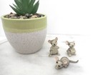 Vintage Hagen Renaker 3 Mice Discontinued Porcelain Figurine 1970 s