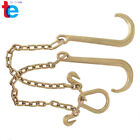 Tow Chain J-hooks V-chain Flatbed Truck Rollback Wrecker Carrier 5 16  X 2  G70