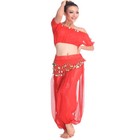 Belly Dance Costume Halloween Set Skirt top belt Sequins Dance Costume Outfits
