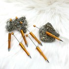 Beadable Plastic Pens Retractable Writing Instrument Diy Craft Beaded Pen Copper