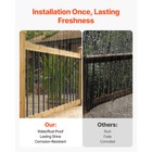 Uimoso Deck Balusters 51 Pack 36in Aluminum  Deck Spindles With Screws Caps