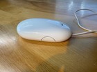 Apple Mighty Mouse Wired Usb White Model A1152 Ma086ll a - Tested And Cleaned